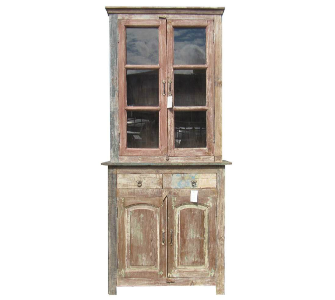 shabby-chic Glasschrank 4c059 - Shabby-Chic Vitrinen-Schränke - shabby