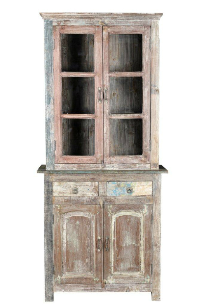 shabby-chic Glasschrank 4c059 - Shabby-Chic Vitrinen-Schränke - shabby