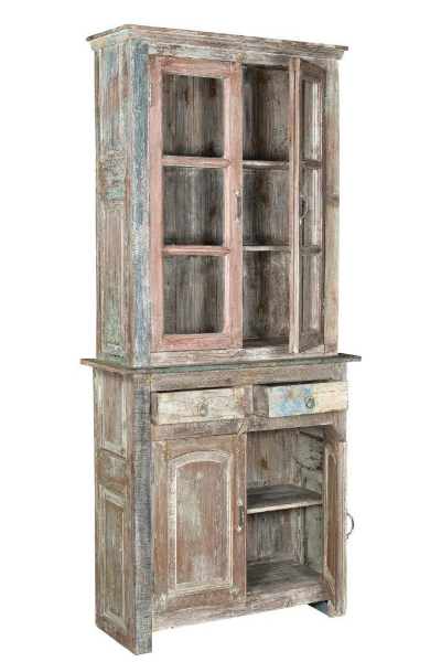 shabby-chic Glasschrank 4c059 - Shabby-Chic Vitrinen-Schränke - shabby