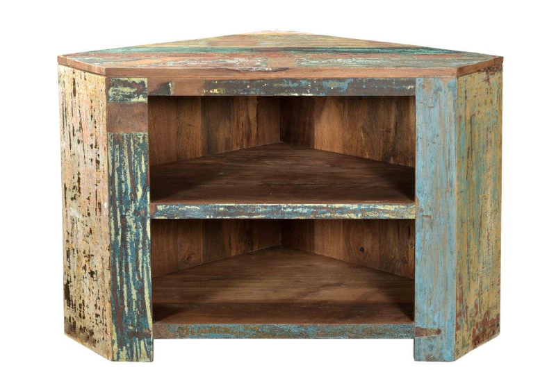 Offen TV-Eckschrank - Shabby-Chic Fernsehschränke - shabby-chic möbel